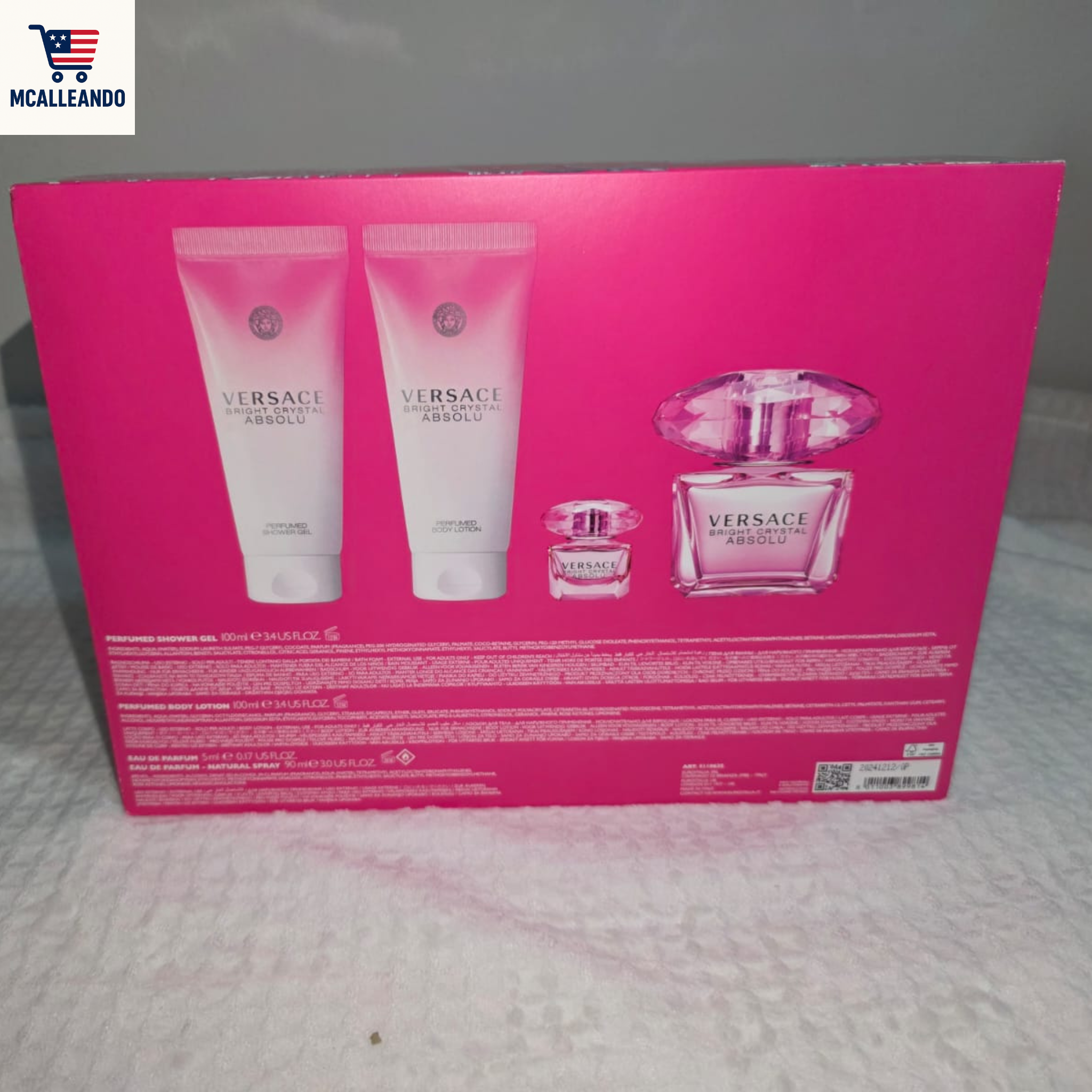 SET VERSACE BRIGHT CRYSTAL ABSOLU PARA MUJER