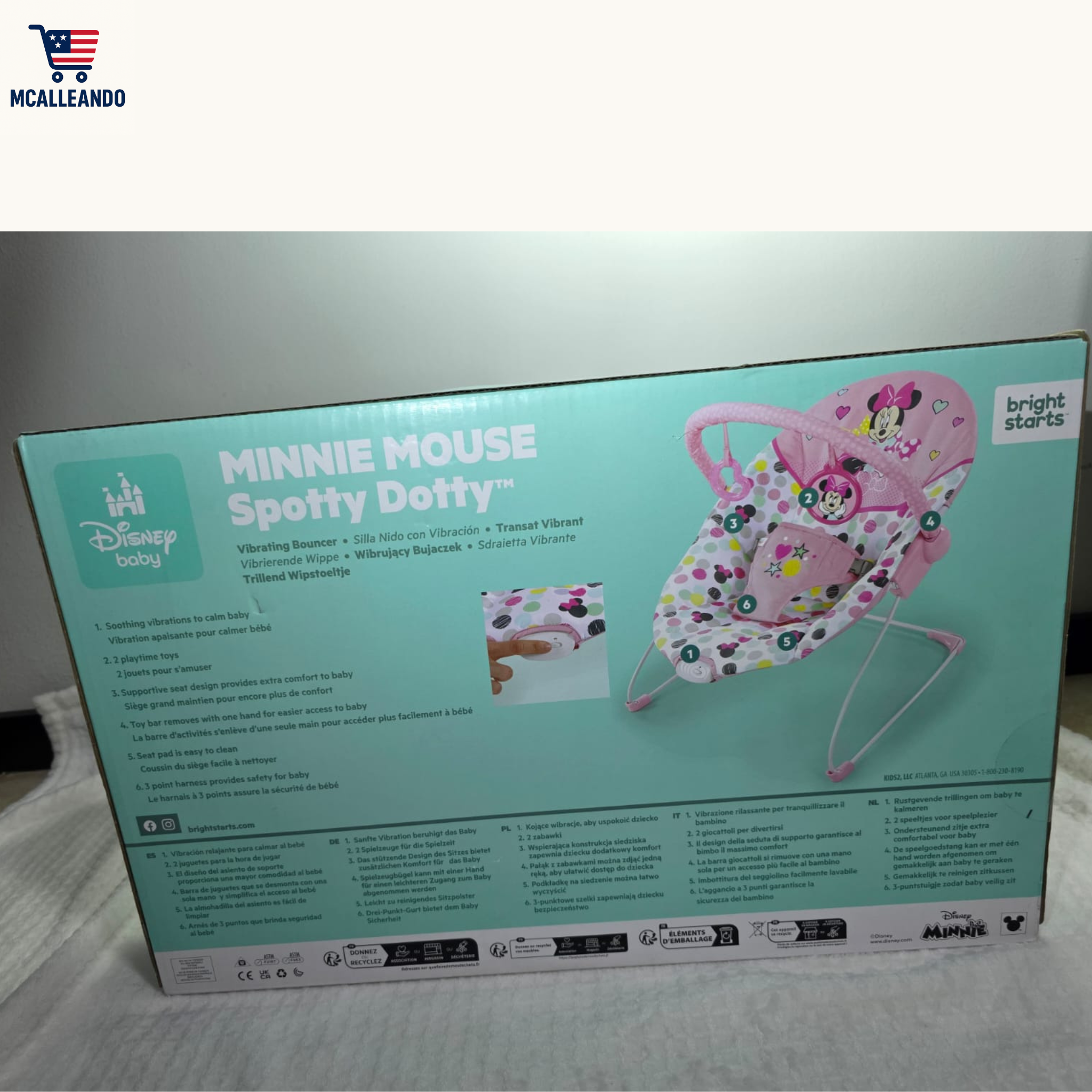 SILLA CON VIBRADOR PARA BEBE