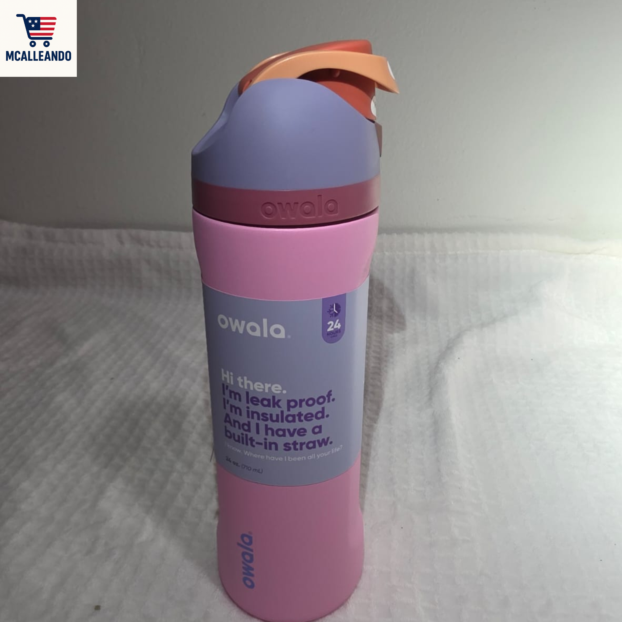 TERMO OWALA ROSA 24OZ