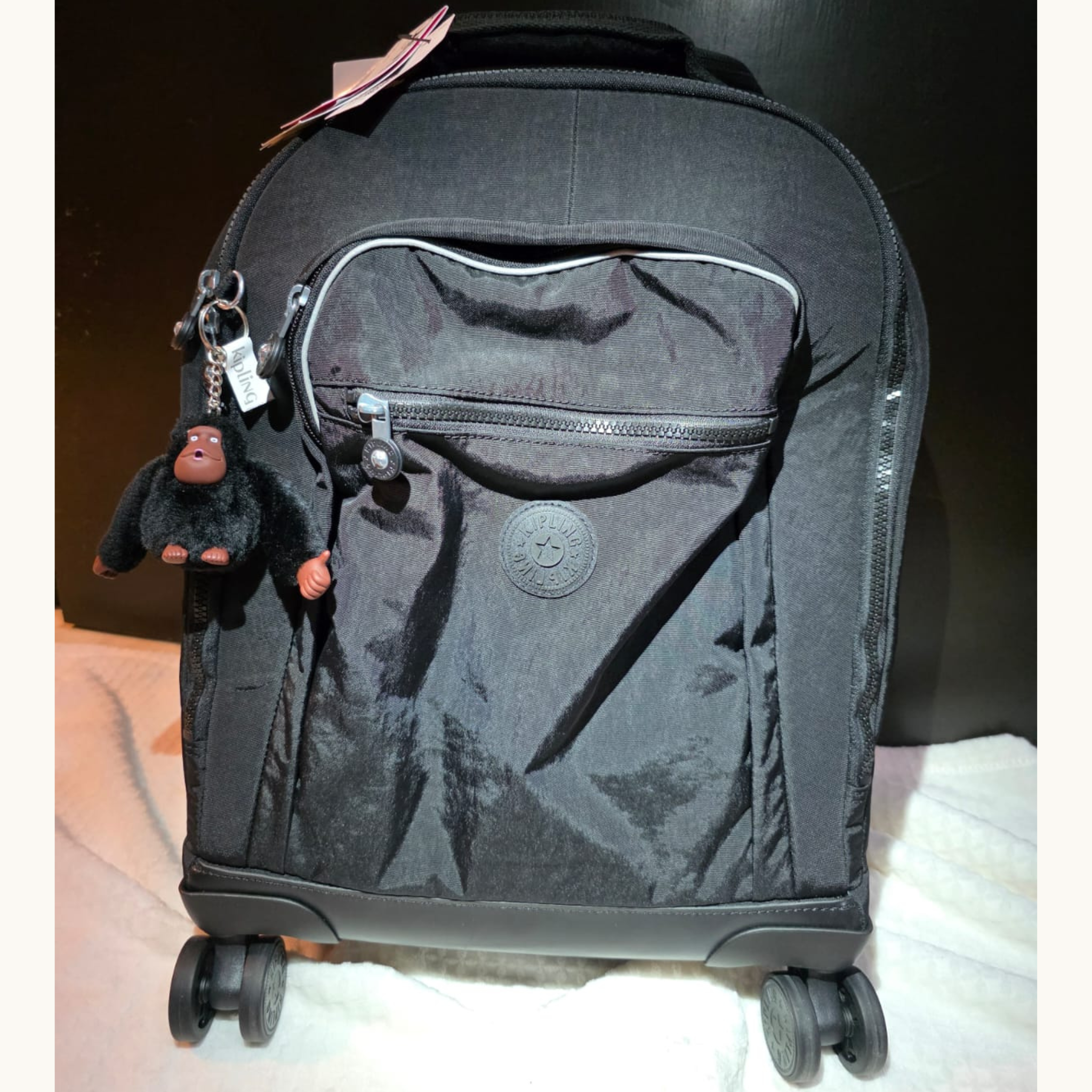 MOCHILA DE RUEDAS KIPLING NEW ZEA (NEGRA)